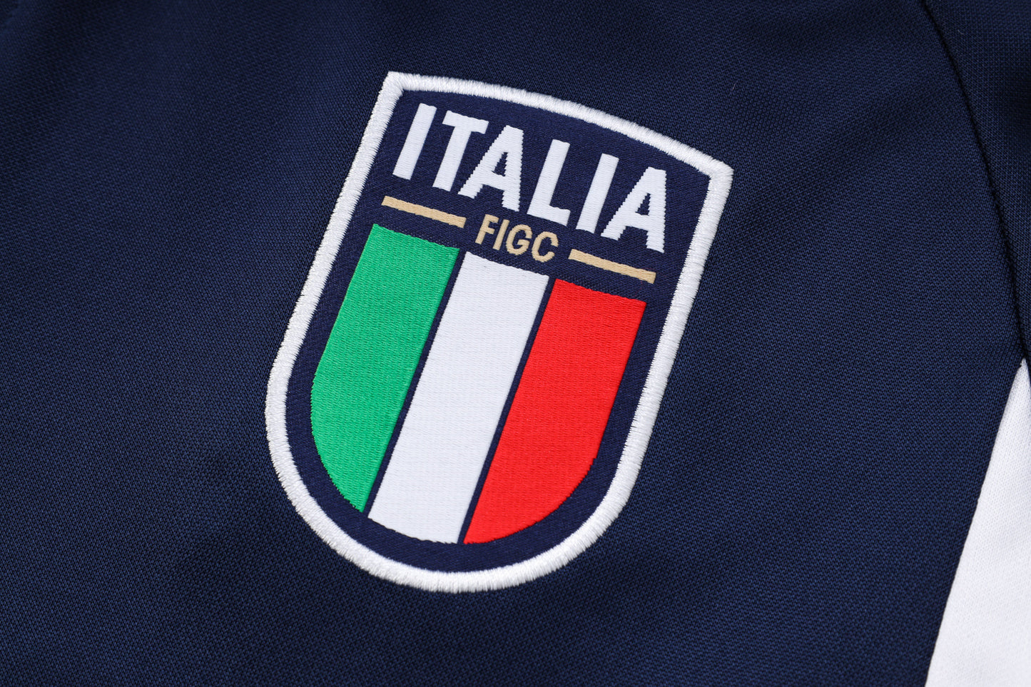 Italy 1/4 Zip Tracksuit Set Navy/White