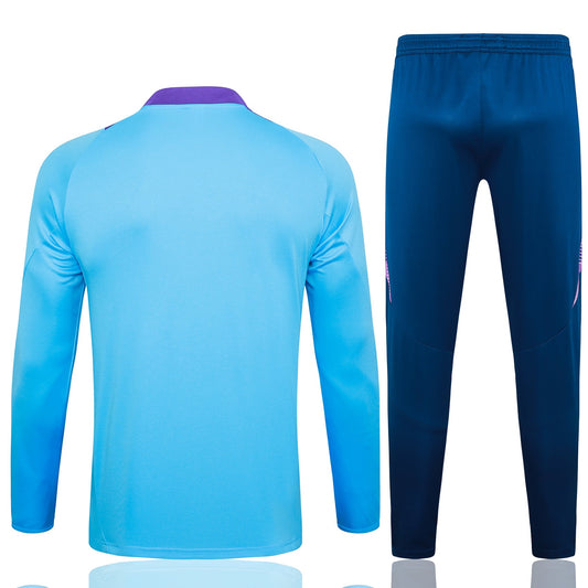 Argentina 1/4 Zip Tracksuit Set Electric-Blue/Purple/Saphire