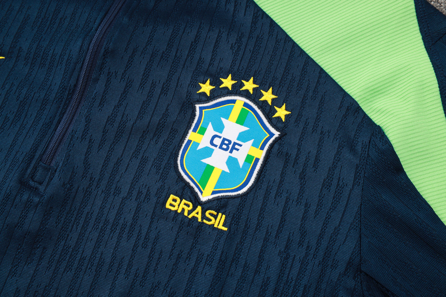 Brazil 1/4 Zip Tracksuit Set Navy/Mint