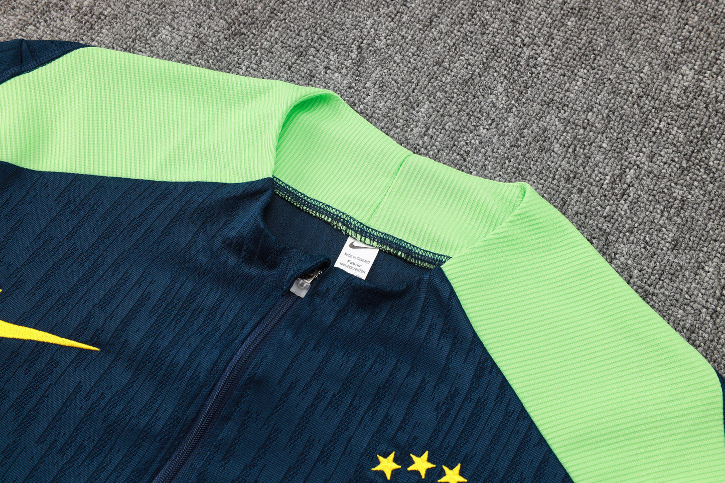 Brazil 1/4 Zip Tracksuit Set Navy/Mint