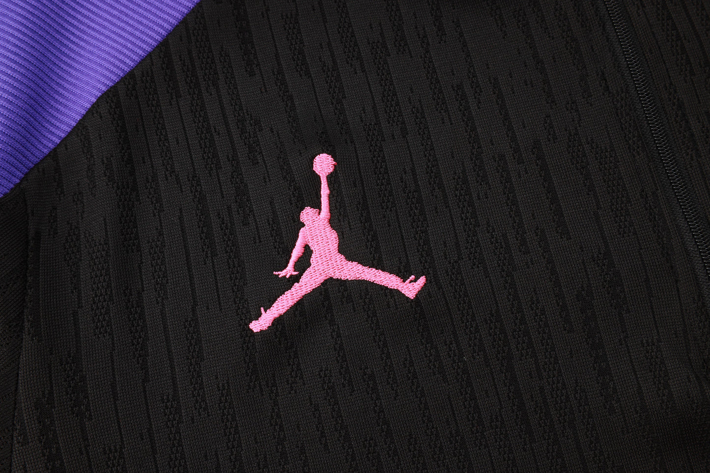 PSG 1/4 Zip Tracksuit Set Black/Purple/Pink