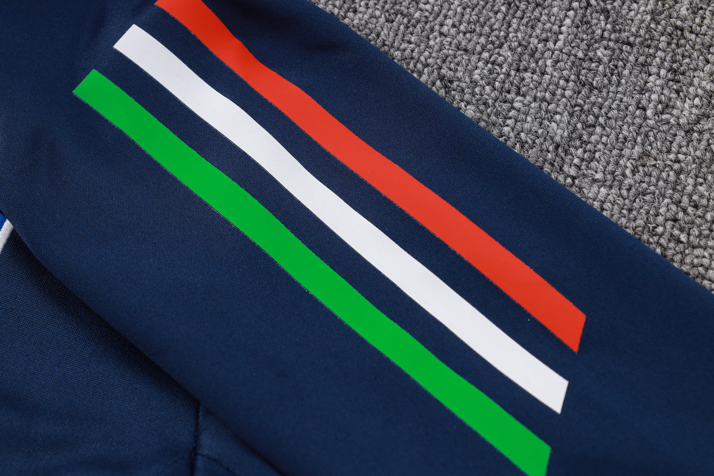Italy 1/4 Zip Tracksuit Set Navy/Azure