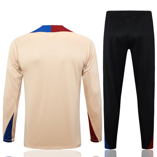 Barcelona 1/4 Zip Tracksuit Set Beige/Blue/Red/Black