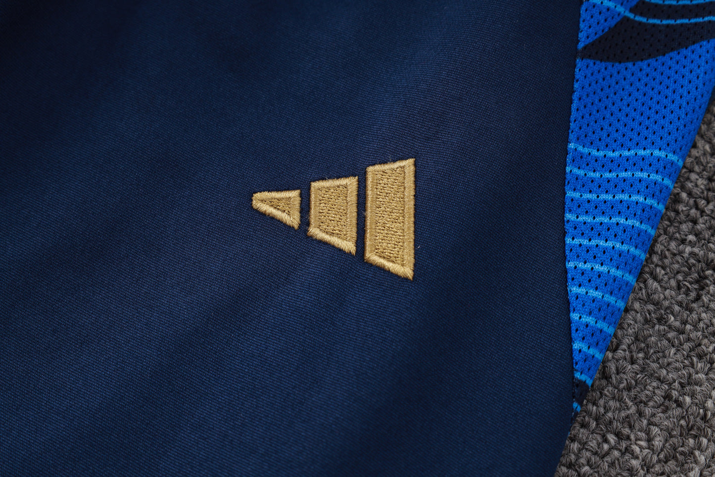 Italy 1/4 Zip Tracksuit Set Navy/Azure