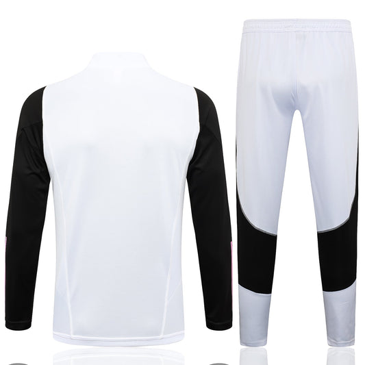 Juventus 1/4 Zip Tracksuit Set White/Pink/Black