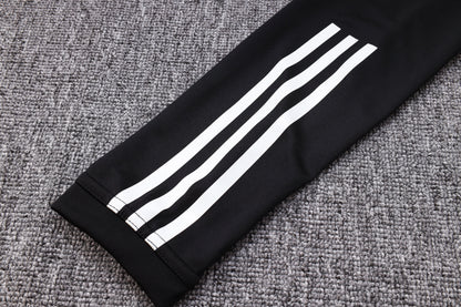 Juventus 1/4 Zip Tracksuit Set Black/Yellow/White