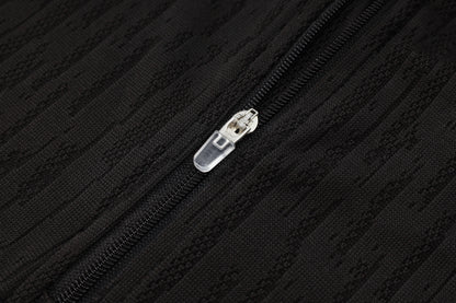 PSG 1/4 Zip Tracksuit Set Black/Purple/Pink