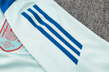 Spain 1/4 Zip Tracksuit Set Blizzard/Crimson/Blue