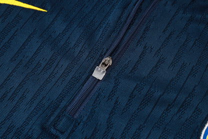 Brazil 1/4 Zip Tracksuit Set Navy/Mint