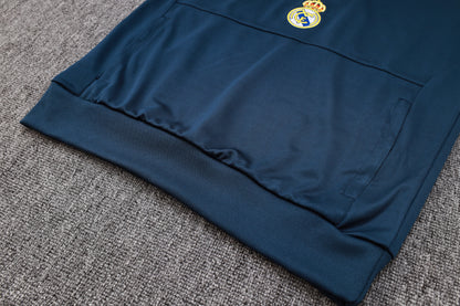 Real Madrid 1/4 Zip Retro Tracksuit Set