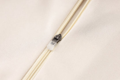 Argentina 1/4 Zip Tracksuit Set Beige/Electric-Blue/Black