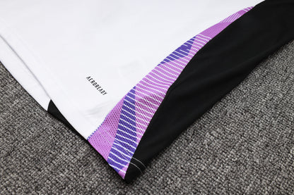 Germany Training Kit (3/4 Pants) - White/Violet/Black