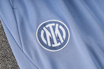 Inter Milan 1/4 Zip Tracksuit Set Baby-Blue/Sienna
