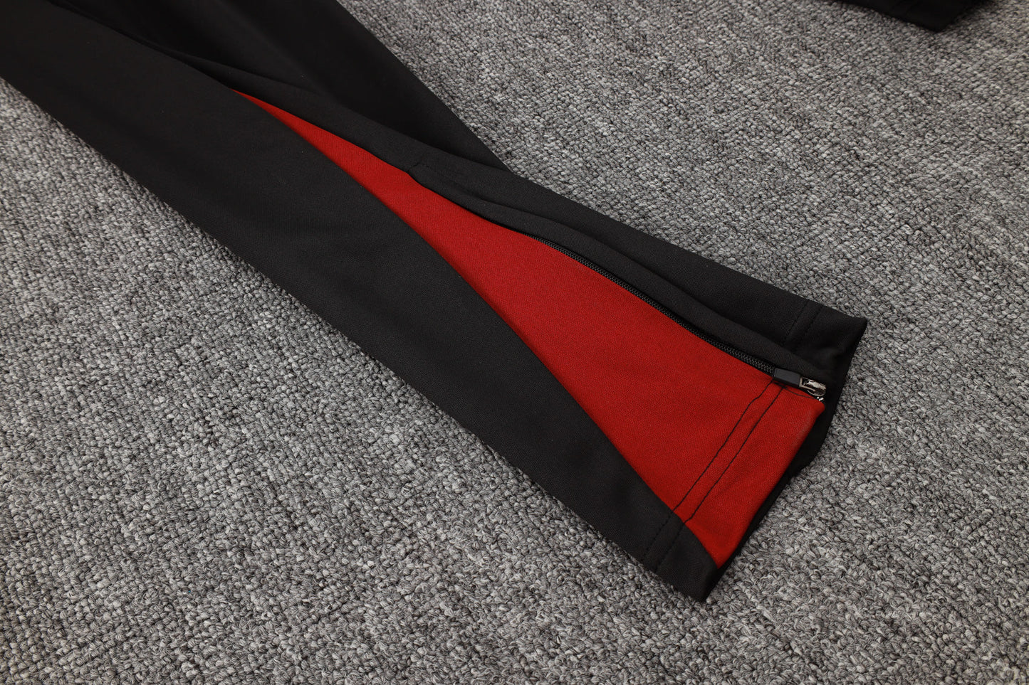 Barcelona 1/4 Zip Tracksuit Set Black/Red/Blue