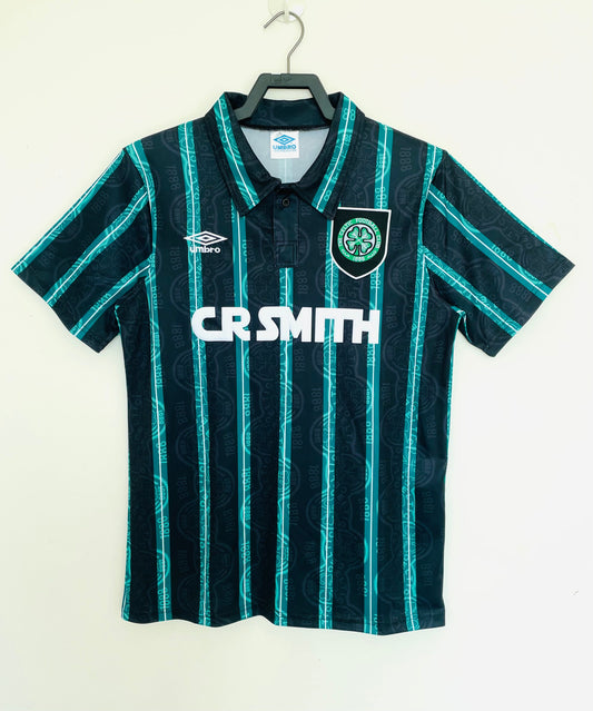 Alt Text: Celtic Away Jersey 1992/93 Retro Football Shirt – Vintage Celtic FC Kit