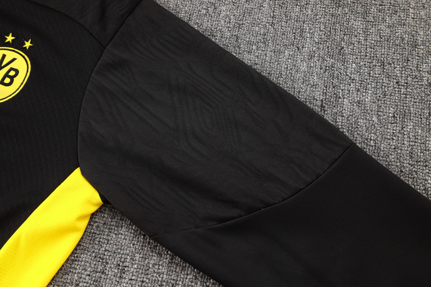 Borussia Dortmund 1/4 Zip Tracksuit Set Black/Yellow