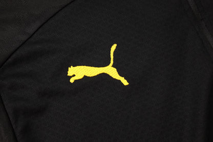 Borussia Dortmund 1/4 Zip Tracksuit Set Black/Yellow