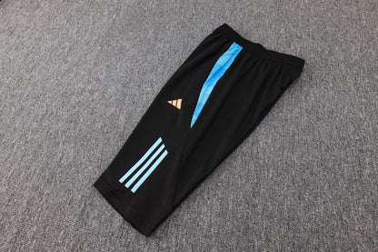 Argentina Training Kit (3/4 Pants) - Black/Electric Blue