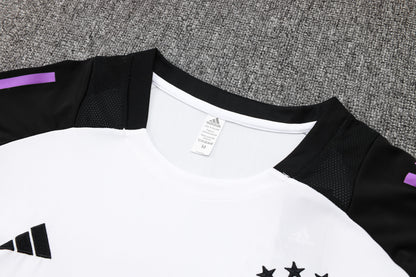 Germany Training Kit (3/4 Pants) - White/Violet/Black