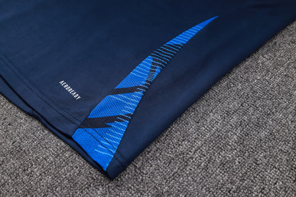 Italy 1/4 Zip Tracksuit Set Navy/Azure