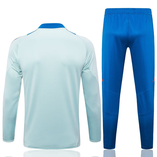 Spain 1/4 Zip Tracksuit Set Blizzard/Crimson/Blue