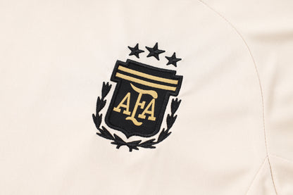 Argentina Training Kit (3/4 Pants) - Beige/Electric Blue/Black