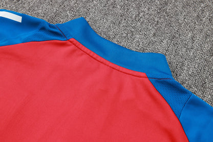 Spain 1/4 Zip Tracksuit Set Red/Blue/White