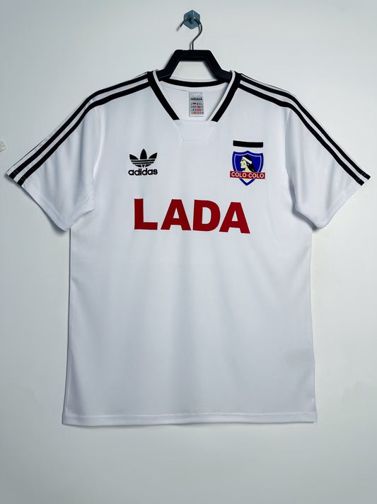 Alt Text: Colo Colo 1991 home jersey retro football shirt