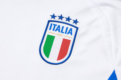 Italy Training Kit (3/4 Pants) - White/Azure/Navy