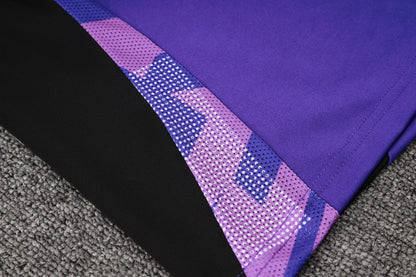 Germany 1/4 Zip Tracksuit Set Purple/Violet/Black