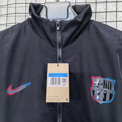 Barcelona 2025/26 Anthem Windbreaker - Black 'Pre Match'