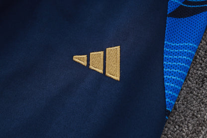 Italy 1/4 Zip Tracksuit Set Navy/Azure