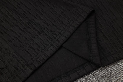 PSG 1/4 Zip Tracksuit Set Black/Purple/Pink