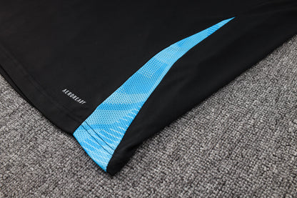 Argentina Training Kit (3/4 Pants) - Black/Electric Blue